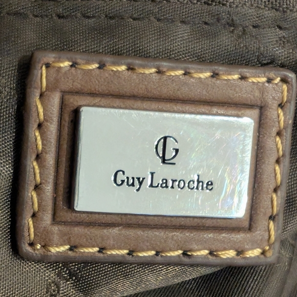 Guy Laroche Leather Handbag Chocolate Brown Leather Shoulder bag - Picture 12 of 16